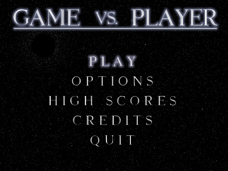 Main menu